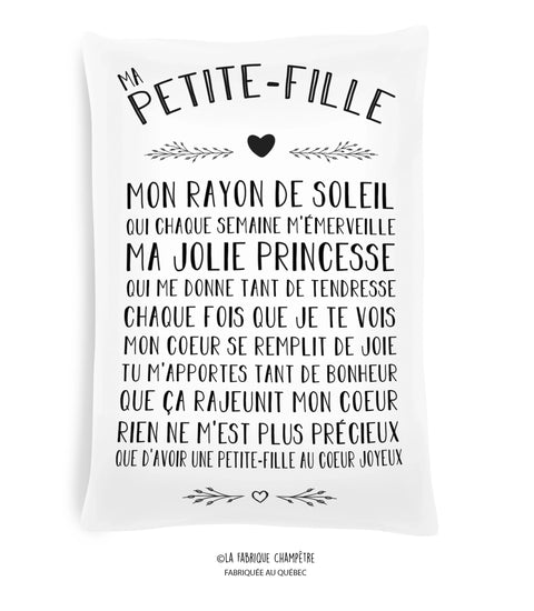 Coussin - “Ma petite-fille“