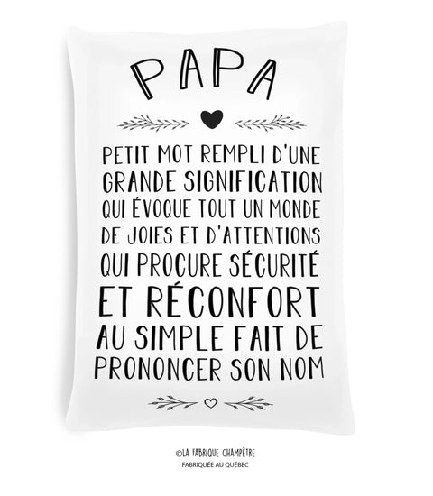 Coussin - “Papa“