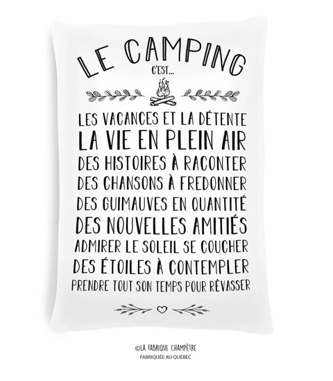 Coussin - “Le camping“