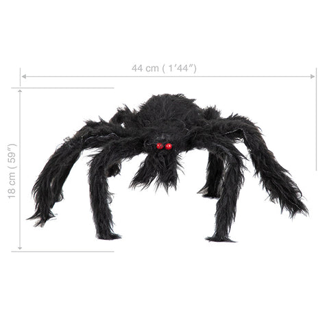 Araignée poilu noire (44cm)