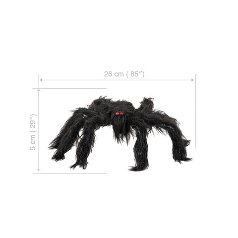 Araignée poilu - Noir (26cm)
