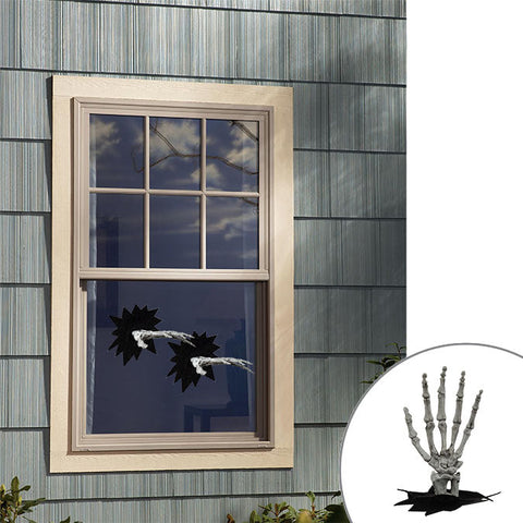 Décoration de mur et fenêtre - Paire de mains effrayantes avec adhésif