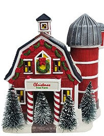 Grande maison lumineuse de Noël en céramique