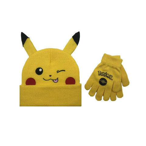 POKEMON - 3D EARS CUFF HAT AND GLOVE SET